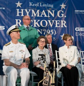 Read more about the article May 21, 2018 – Electric Boat Hosts Keel-Laying Ceremony for Submarine Hyman G. Rickover