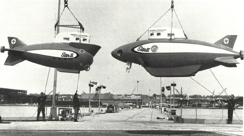 Star II and Star III midget submarines - Research vessels built by EB 