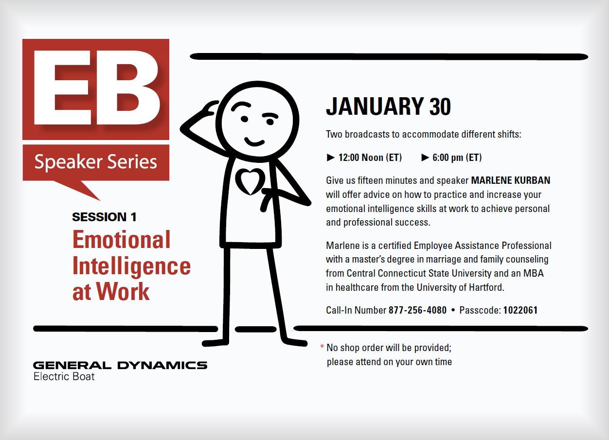 You are currently viewing January 29, 2019 – Speaker Series #1: Emotional Intelligence at Work