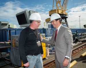 Read more about the article August 28, 2019 – U.S. Secretary of Defense Visits Electric Boat