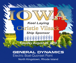 Read more about the article August 20, 2019 – Electric Boat Hosts Keel Laying Ceremony for Submarine Iowa