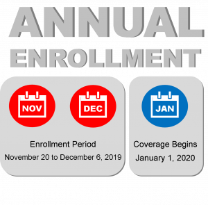 Read more about the article December 2, 2019 – Annual Enrollment Ends Friday, December 6