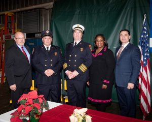 Read more about the article December 12, 2019 – Electric Boat Groton Hosts First Firehouse Pinning Ceremony