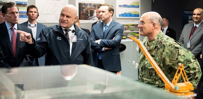 You are currently viewing February 25, 2020 – CNO and Congressional Delegation Visit Electric Boat Groton