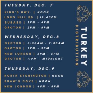 Read more about the article November 23, 2021 – Connecticut Holiday Turkey Distribution