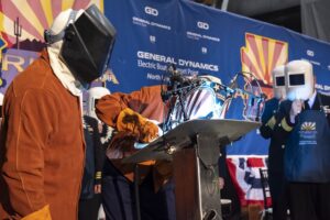 Read more about the article Electric Boat Lays Keel for SSN 803 PCU Arizona on Pearl Harbor Remembrance Day