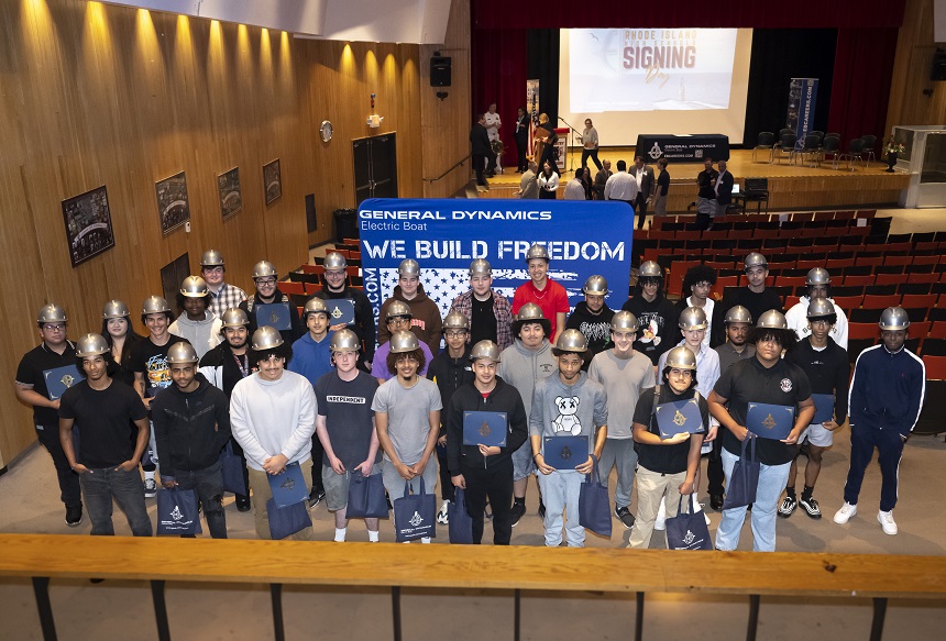 You are currently viewing RI High School Signing Day Celebrates 104 New EB Shipbuilders