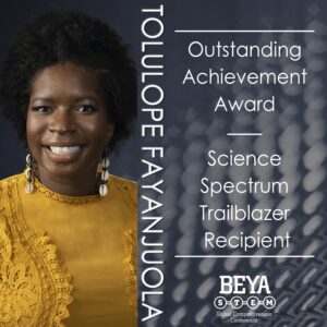 Read more about the article Tolulope Fayanjuola Recognized as 2024 Science Spectrum Trailblazer Recipient