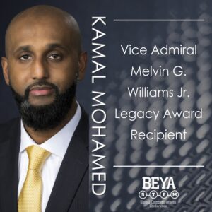 Read more about the article Kamal Mohamed Recognized with Vice Admiral Melvin G. Williams Jr. Legacy Award