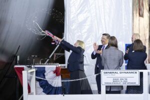 Read more about the article Electric Boat Christens PCU Idaho (SSN 799)