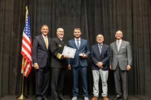 Read more about the article Jacob Moreau Honored with Naval Submarine League Workforce Stars Award
